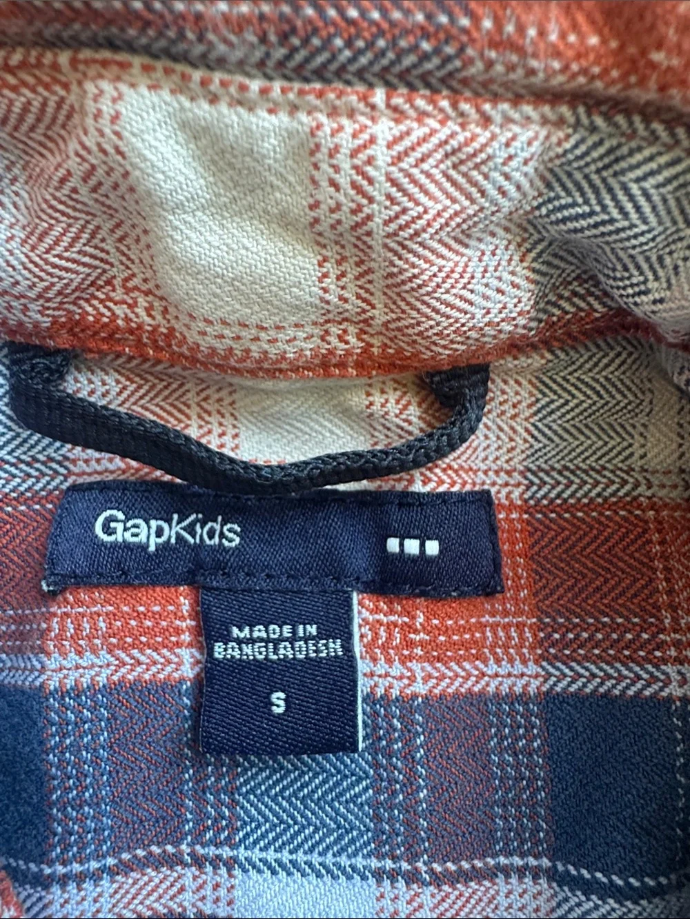 Plaid Button Down Shirt for Kids - Red & Blue Gap Dress shirt Boys small